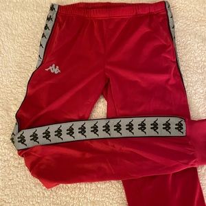 Reddish Pink Kappa Sweatpants